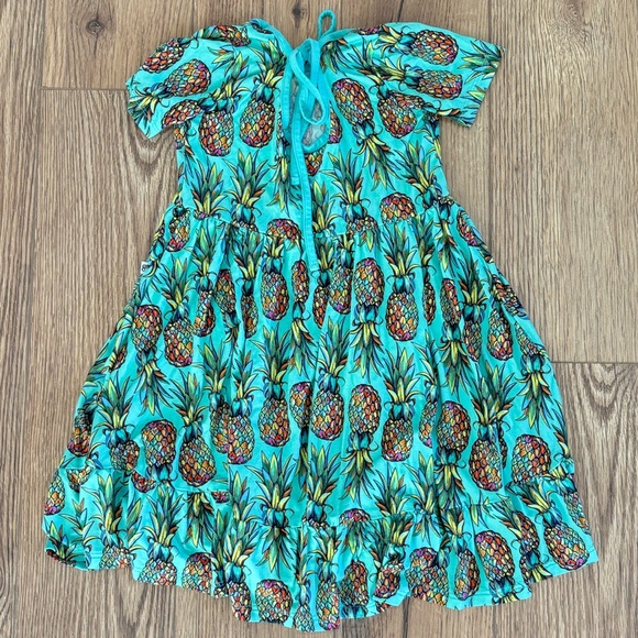 (Sold) Bums & Roses Feelin Pine Girls Bamboo Dress. Size 5/6Y. EUC. - Picture 2 of 4